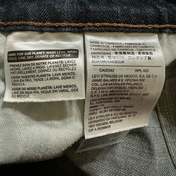 👖 Men’s Levi’s Blue Jeans 514 Size 34 X 32 Zip Fly - Picture 9 of 9